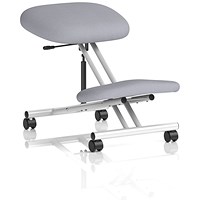 Kneeling Stool, Silver Frame, Quest Shell
