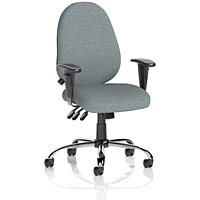 Lisbon Task Operator Chair, Height Adjustable Arms, Rivet Tensile