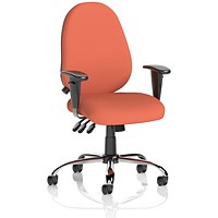 Lisbon Task Operator Chair, Height Adjustable Arms, Quest Crab