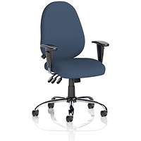 Lisbon Task Operator Chair, Height Adjustable Arms, Quest Whelk