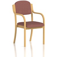Madrid Visitor Chair, With Arms, Rivet Forge