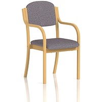Madrid Visitor Chair, With Arms, Rivet Fuse