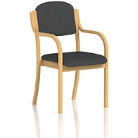 Madrid Visitor Chair, With Arms, Quest Mussel