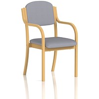 Madrid Visitor Chair, With Arms, Quest Shell