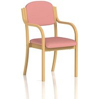 Madrid Visitor Chair, With Arms, Quest Shrimp
