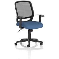 Mave Mesh Back Task Operator Chair, Fixed Height Arms, Quest Limpet