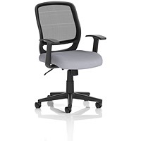 Mave Mesh Back Task Operator Chair, Fixed Height Arms, Quest Shell