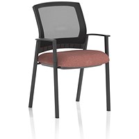 Metro Mesh Back Visitor Chair, Rivet Forge