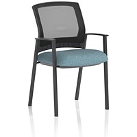 Metro Mesh Back Visitor Chair, Rivet Quench