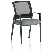 Metro Mesh Back Visitor Chair, Rivet Tensile