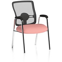 Portland Mesh Back Visitor Chair, Quest Shrimp
