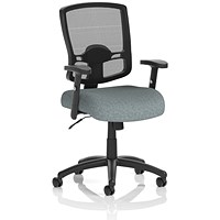 Portland Mesh Back Task Operator Chair, Height Adjustable Arms, Rivet Tensile
