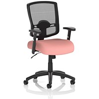 Portland Mesh Back Task Operator Chair, Height Adjustable Arms, Quest Shrimp