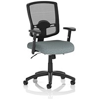 Portland II Mesh Back Chair, Height Adjustable Arms, Rivet Tensile