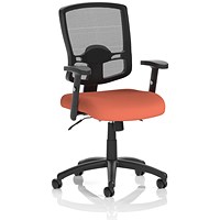 Portland II Mesh Back Chair, Height Adjustable Arms, Quest Crab