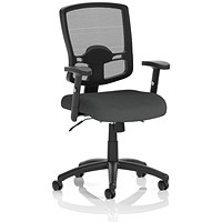 Portland II Mesh Back Chair, Height Adjustable Arms, Quest Mussel