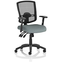 Portland III Mesh Back Chair, Height Adjustable Arms, Rivet Tensile