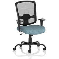 Portland HD Mesh Back Chair, Height Adjustable Arms, Rivet Quench