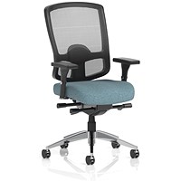 Regent High Mesh Back Ergonomic Task Operator Chair, Height Adjustable Arms, Rivet Quench