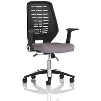 Relay Black Mesh Back Task Operator Chair, Folding Arms, Rivet Fuse Relay Black Mesh Back Task Operator Chair, Folding Arms, Rivet Fuse