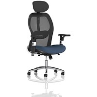 Sanderson II Mesh Back Chair With Headrest, Height Adjustable Arms, Quest Whelk
