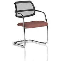 Swift Cantilever Visitor Chair, Rivet Forge