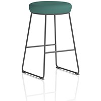 Turin Stool, Black Frame, Quest Kelp Seat Pad