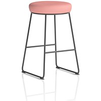 Turin Stool, Black Frame, Quest Shrimp Seat Pad