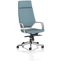 Xenon Executive High Back Chair With Headrest, Fixed Height Arms, Rivet Quench