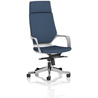 Xenon Executive High Back Chair With Headrest, Fixed Height Arms, Quest Whelk
