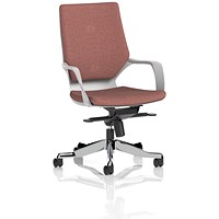 Xenon Executive Medium Back Chair, Fixed Height Arms, Rivet Forge