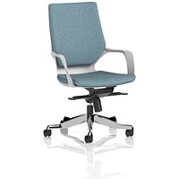 Xenon Executive Medium Back Chair, Fixed Height Arms, Rivet Quench