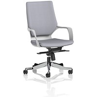 Xenon Executive Medium Back Chair, Fixed Height Arms, Quest Shell