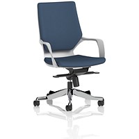 Xenon Executive Medium Back Chair, Fixed Height Arms, Quest Whelk