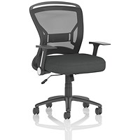 Zeus Mesh Back Task Operator Chair, Folding Arms, Quest Mussel