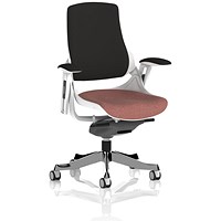 Zure Black Back Executive Chair, Height Adjustable Arms, Rivet Forge