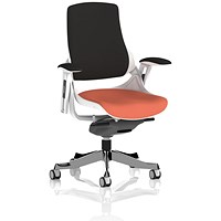 Zure Black Back Executive Chair, Height Adjustable Arms, Quest Crab