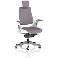 Zure Executive Chair With Headrest, Height Adjustable Arms, Rivet Fuse
