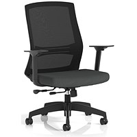 Ventra Mesh Back Task Operator Chair, Height Adjustable Arms, Quest Mussel