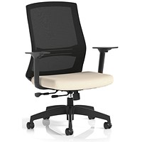 Ventra Mesh Back Task Operator Chair, Height Adjustable Arms, Quest Salt