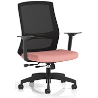 Ventra Mesh Back Task Operator Chair, Height Adjustable Arms, Quest Shrimp