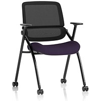 Capra Mesh Back Folding Training Chair, Tansy Purple