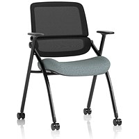 Capra Mesh Back Folding Training Chair, Rivet Tensile
