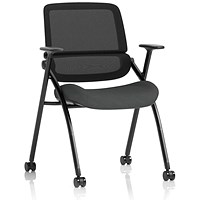 Capra Mesh Back Folding Training Chair, Quest Mussel