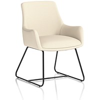 Quote Sled Base Reception Chair Bespoke Colour Quest Salt