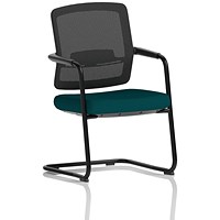 Flint Mesh Back Cantilever Chair, Maringa Teal