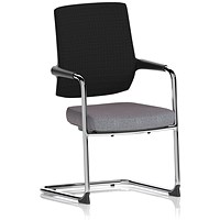 Vero Airmesh Back Cantilever Chair, Rivet Fuse