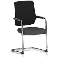 Vero Airmesh Back Cantilever Chair, Quest Mussel