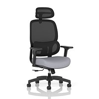 Rowan Mesh Back Chair With Headrest, Adjustable Arms, Quest Shell
