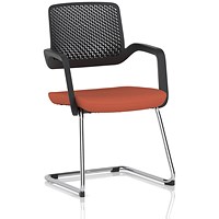 Cosmo Cantilever Chair Black Frame Bespoke Colour Seat Quest Crab